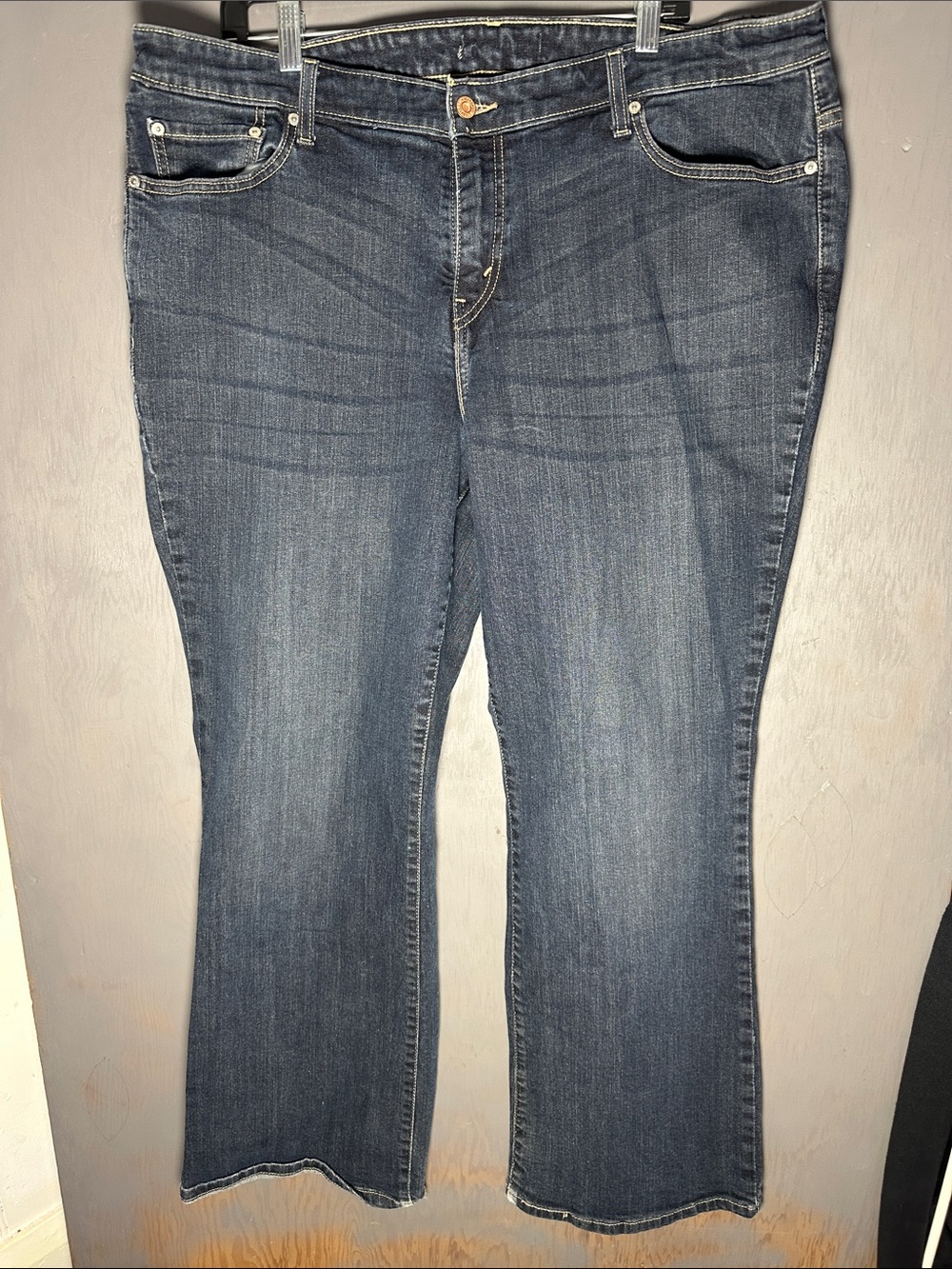 Signature by Levi Strauss Medium Dark Blue Bootcut Jeans